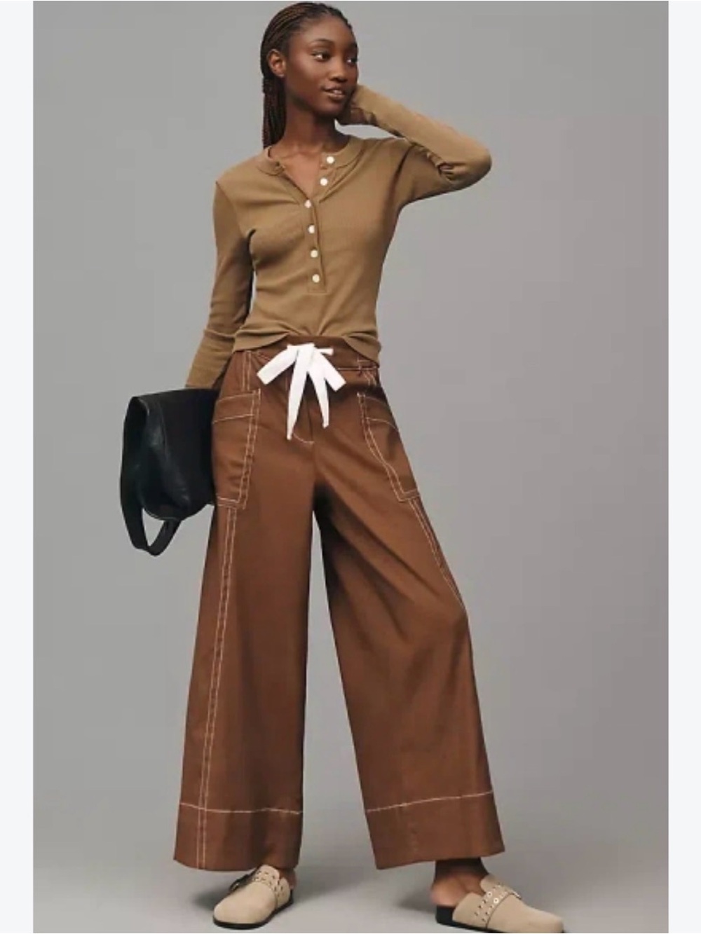 AnthropologyMaeve La Ponche Linen blend cargo pants